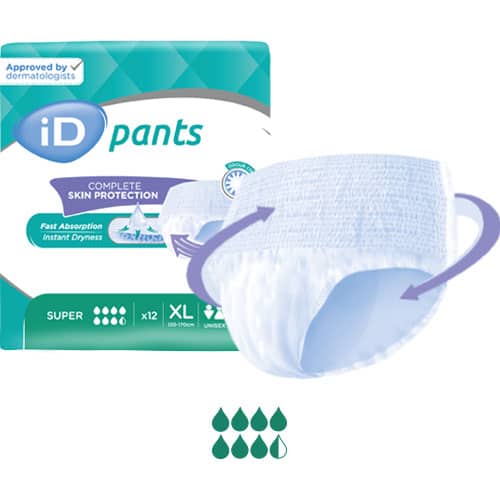 iD Pants Super  Large: 100-145cm, 1870ml (14pkt)