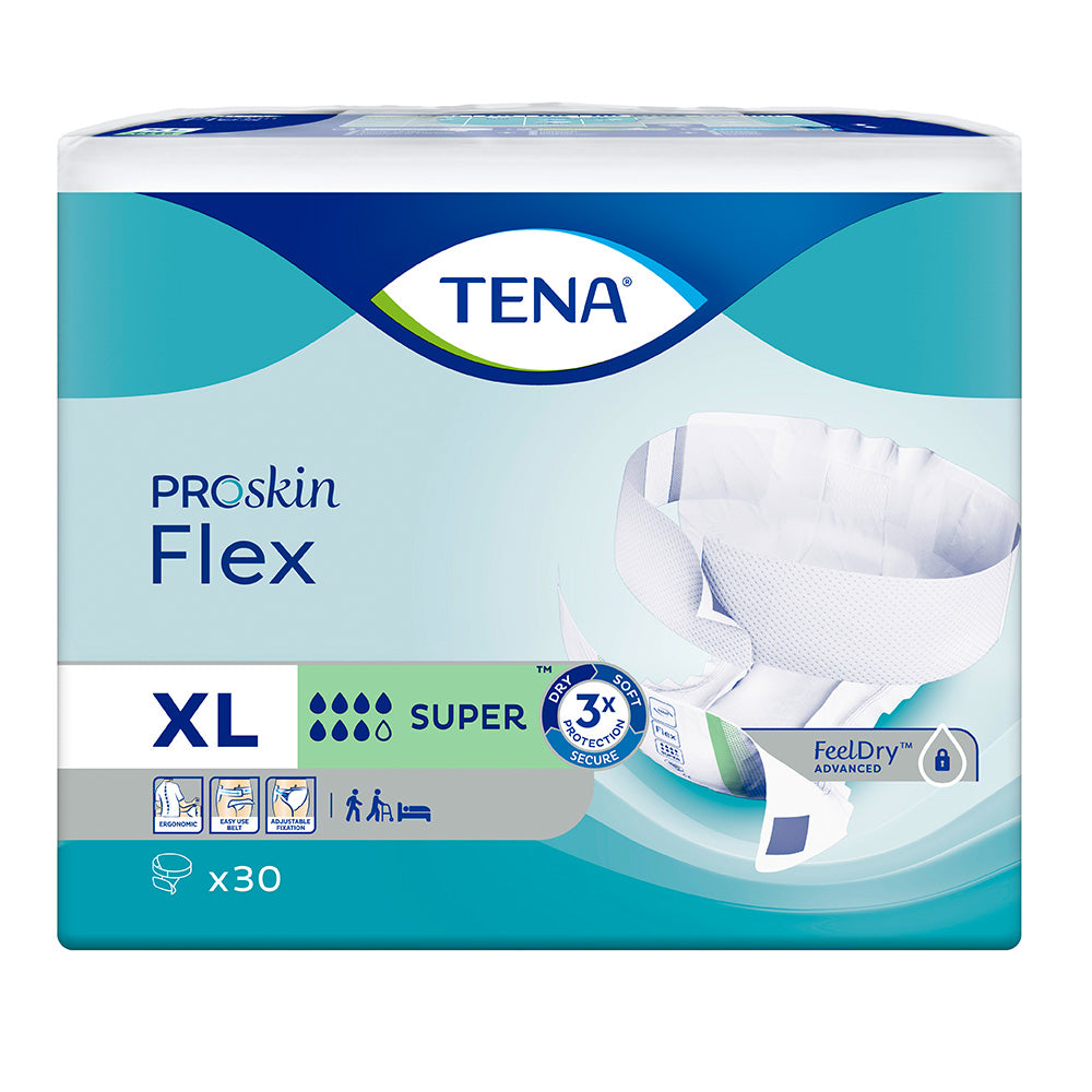 TENA ProSkin Flex Super  XLarge - 2034ml, 105-153cm (30pkt)