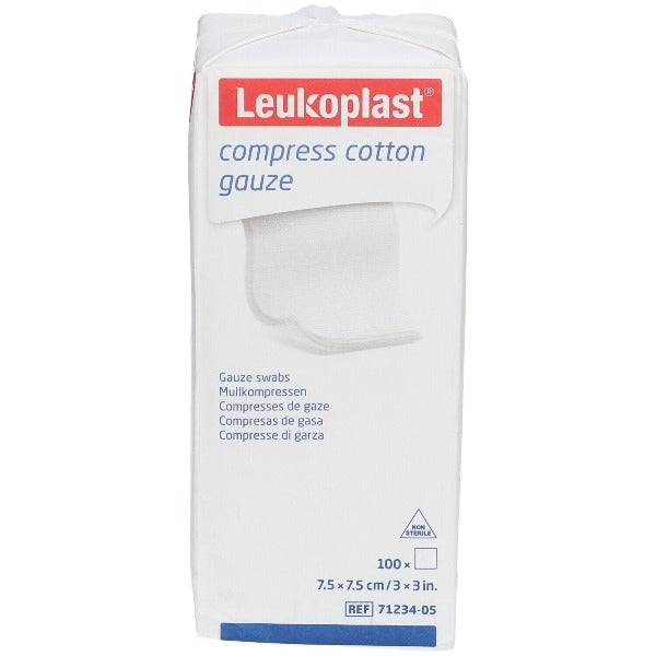 Leukoplast Cotton Gauze Swabs Non-Sterile Size 5cm x 5cm (8ply) - Pack of 100
