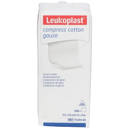 Leukoplast Cotton Gauze Swabs Non-Sterile Size 5cm x 5cm (8ply) - Pack of 100