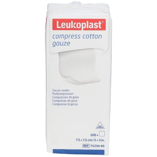 Leukoplast Cotton Gauze Swabs Non-Sterile Size 5cm x 5cm (8ply) - Pack of 100