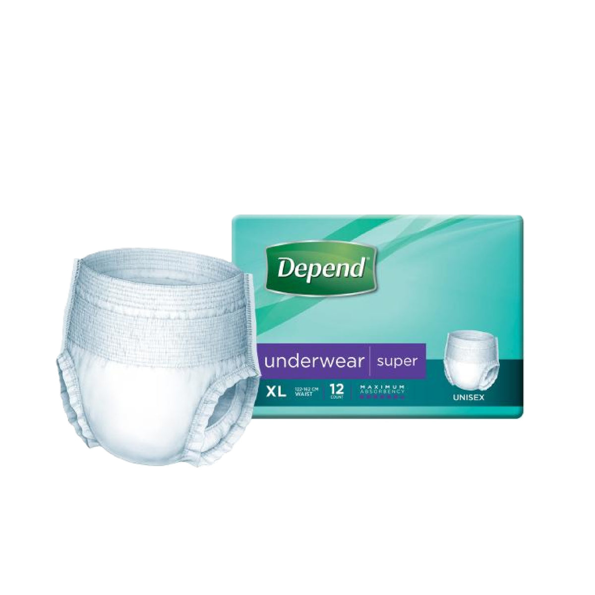 Depend Super Unisex Underwear Extra Large