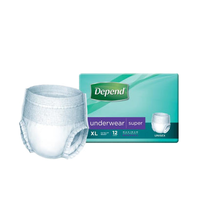 Depend Super Unisex Underwear Extra Large