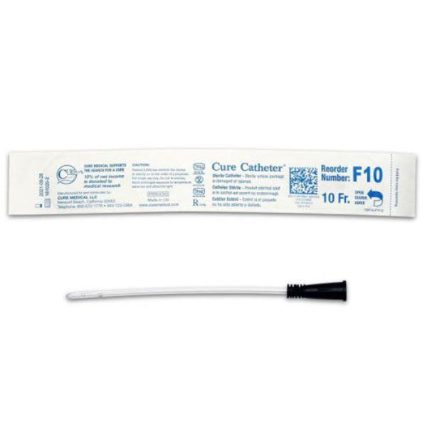 Cure Catheter Uncoated Straight Tip Female Sterile 15cm  F14: CH/FR14 (Diameter:4.7mm) (30pkt)