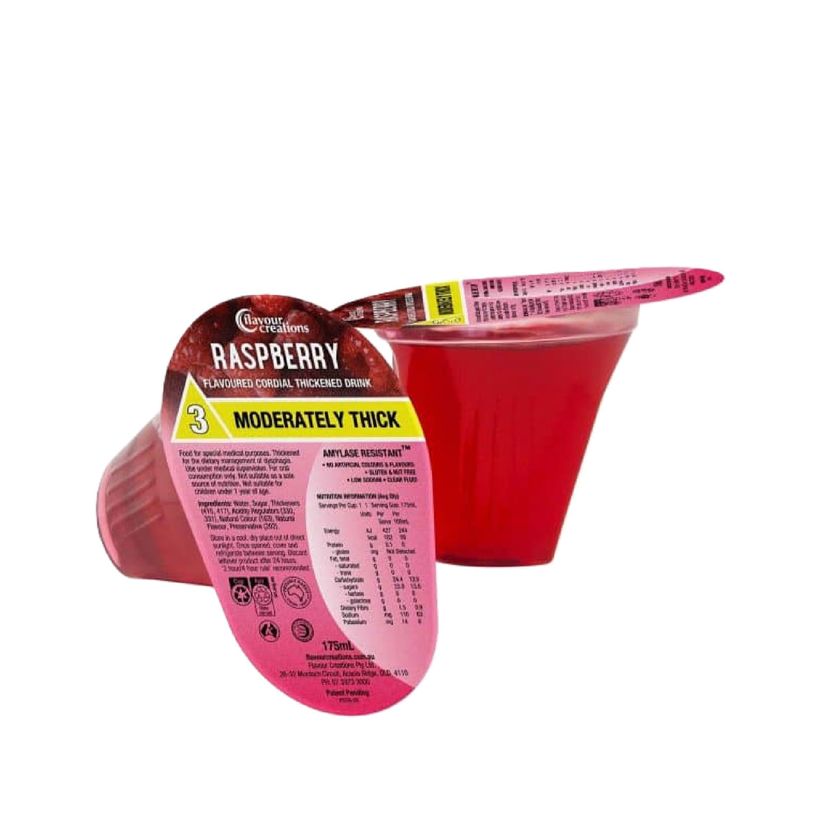 Flavour Creations Flavoured Thickened Cordial Drink 175mL - Level 3 (Tray of 12)