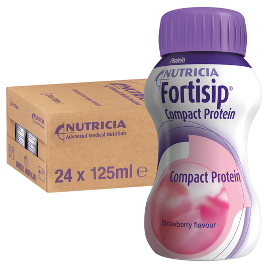 Fortisip Compact Protein Strawberry 24 Pack 125mL(OUT OF STOCK UNTIL APRIL 2024)