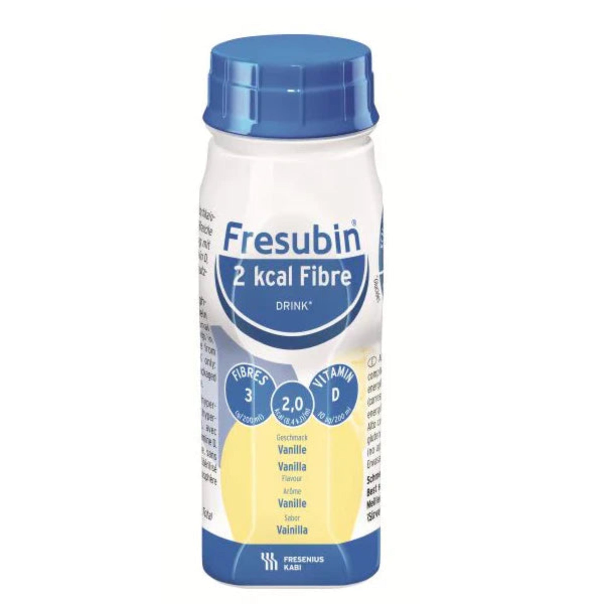 Vanilla flavoured Fresubin 2kcal Fibre high-calorie nutritional supplement with fibre

