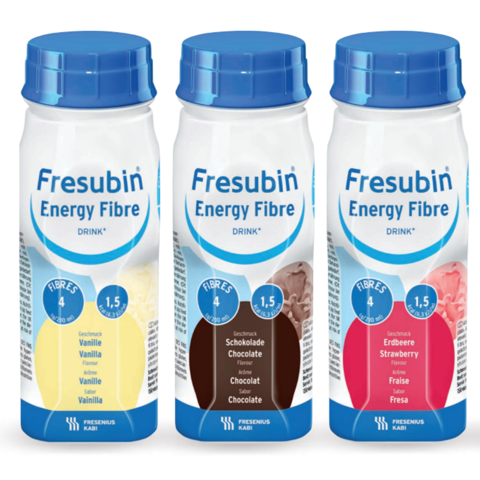 Fresubin Energy Fibre Drink in different flavours