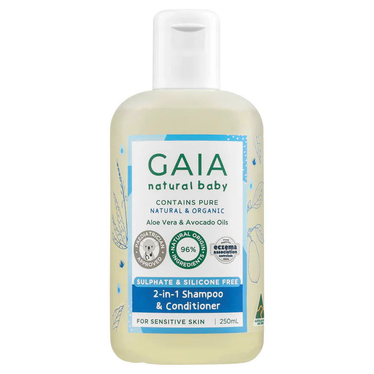 GAIA Natural Baby Shampoo & Conditioner 250ml Size 250ml