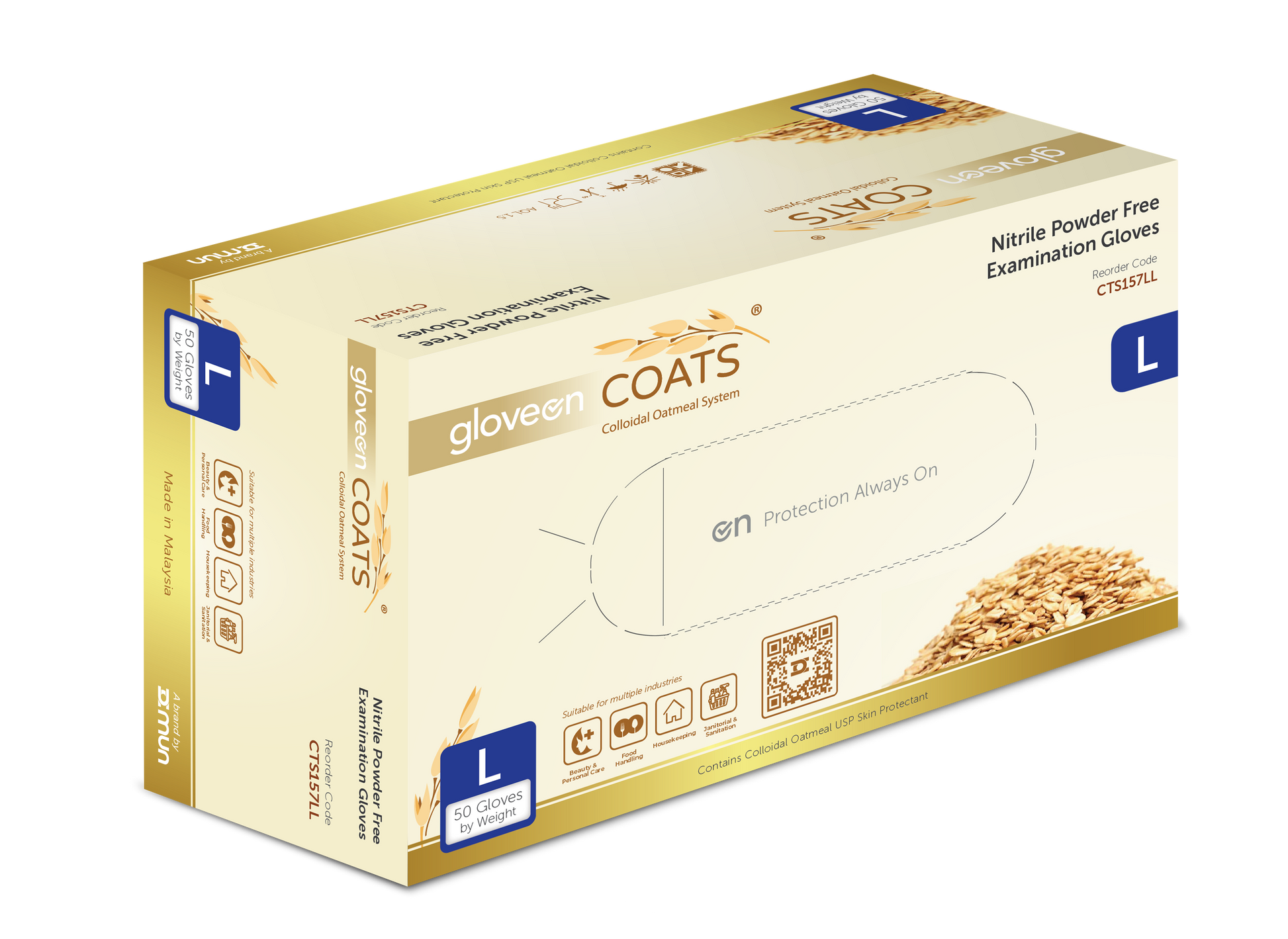 GloveOn COATS Nitrile Handy Pack  Medium - Box/50