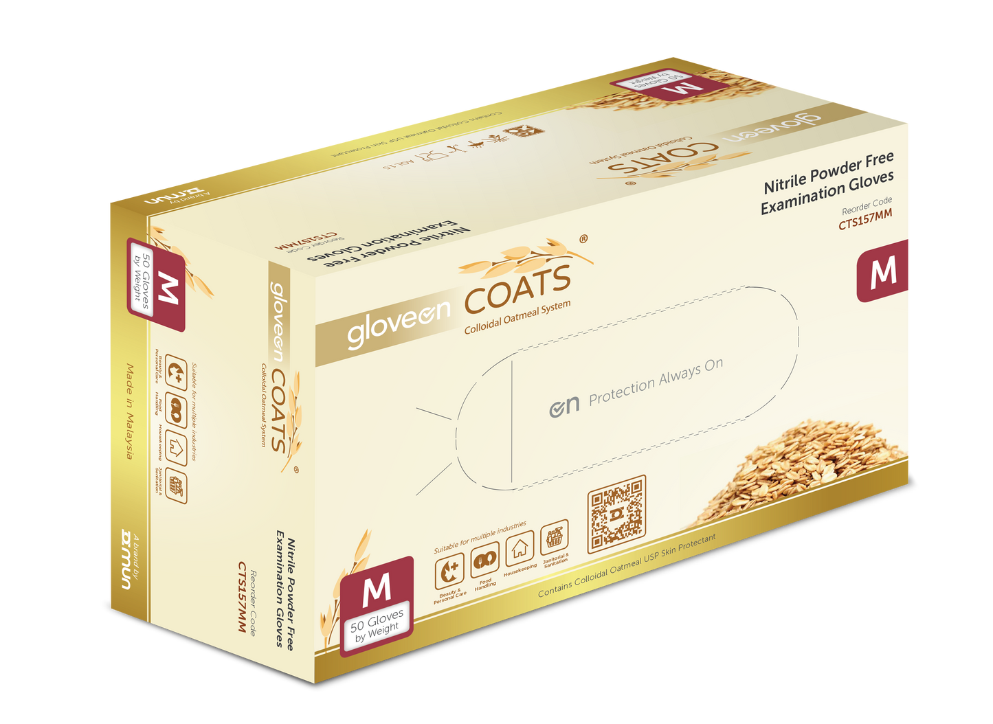 GloveOn COATS Nitrile Handy Pack  Large - Box/50