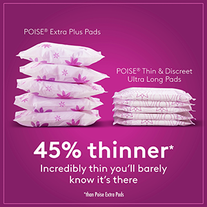 Poise® Thin & Discreet Pads