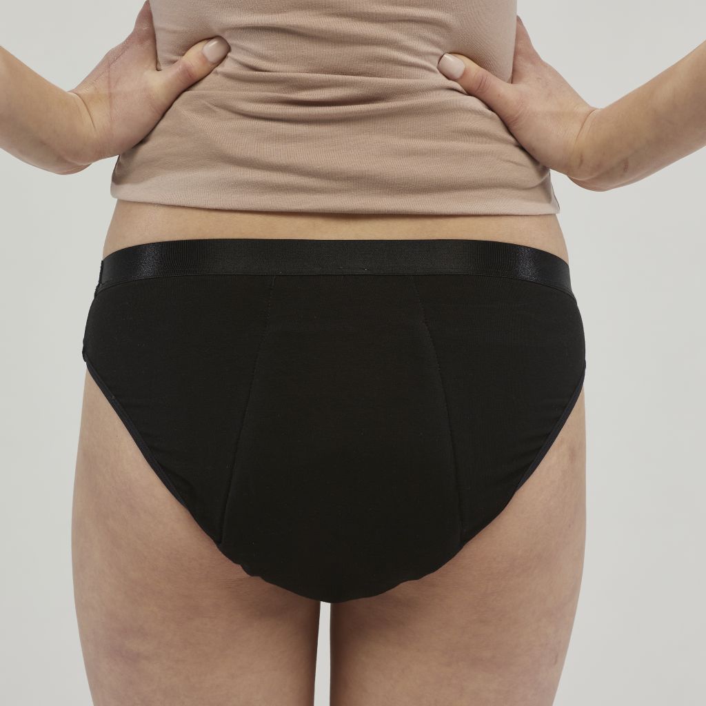 StayDry women's bikini hipster briefs in black