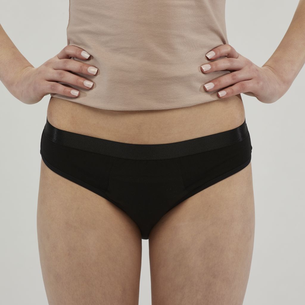 StayDry women's bikini hipster briefs in black