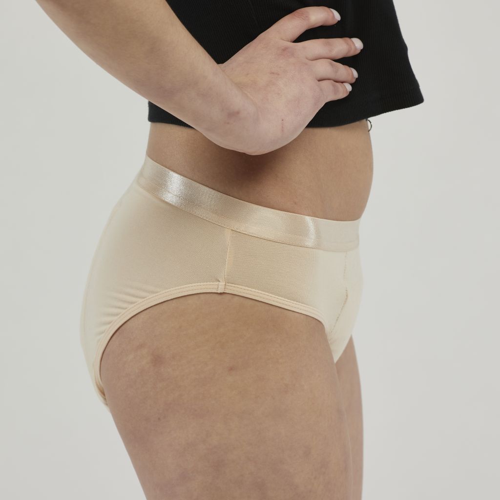 StayDry women's bikini hipster briefs in skin