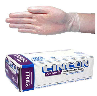 Lincon Vinyl Powder Free Gloves