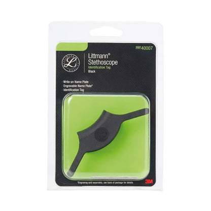 the package of Littmann-Identification-Tag-for-Stethoscope in balck color