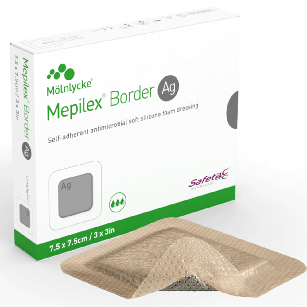 Mepilex® Border Ag Dressing  10cm x 10cm - Box/5