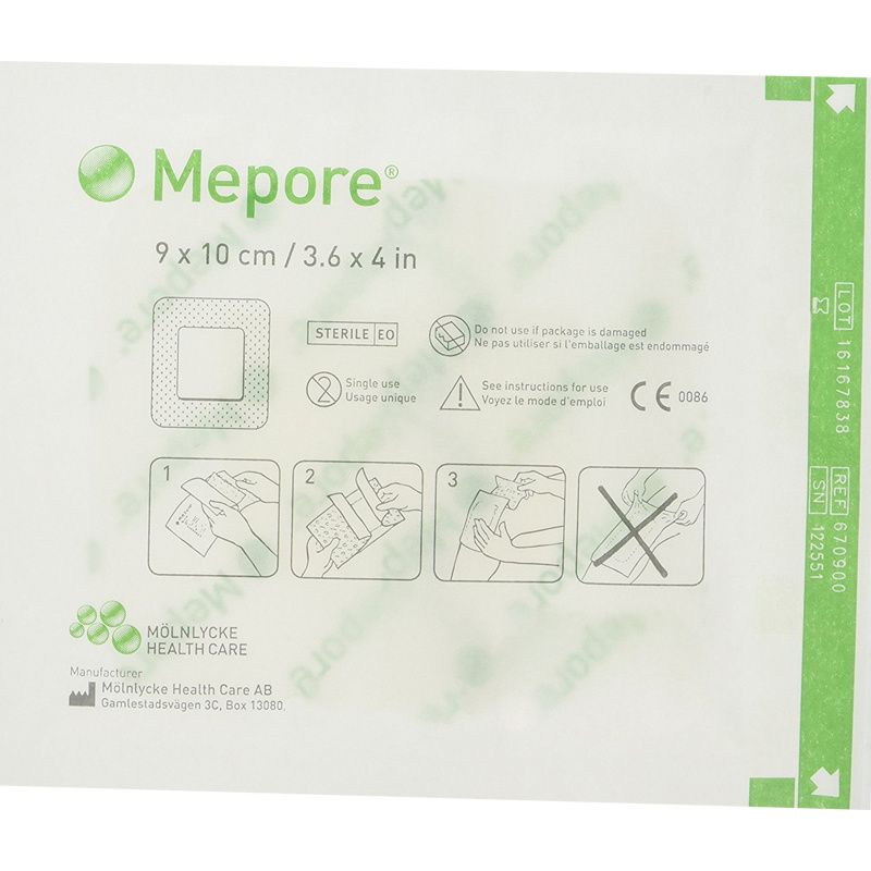 Mepore Film And Pad Island Dressing  9cm x 20cm - Box/30