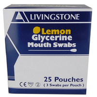 Livingstone Lemon Glycerine Mouth Swabs