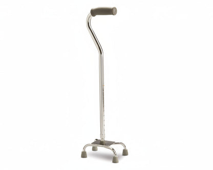 Quad Low Base Silver Cane