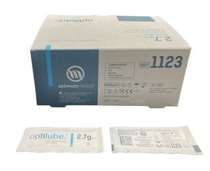 Optilube Sterile Lubricant Gel Size 2.7g Sachets (Box of 144)