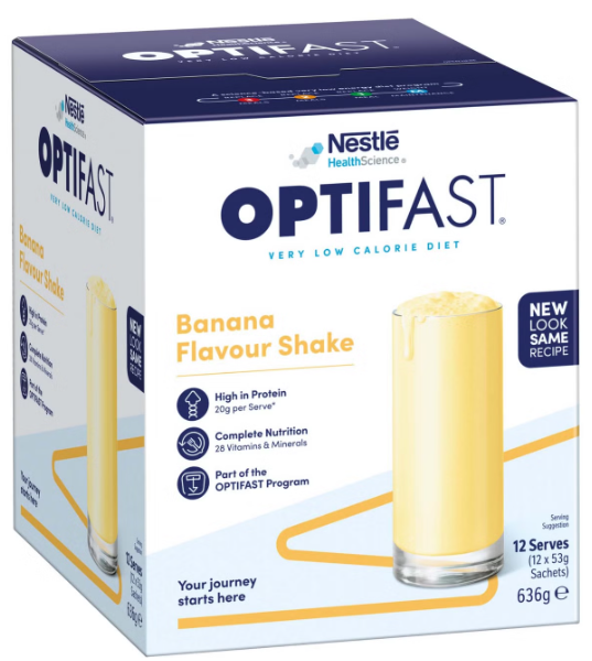 OPTIFAST VLCD® Milk Shake (12s)  Mocha (53g x 12 Sachets)