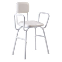 CareQuip Shower Stool with Padded Seat and Back