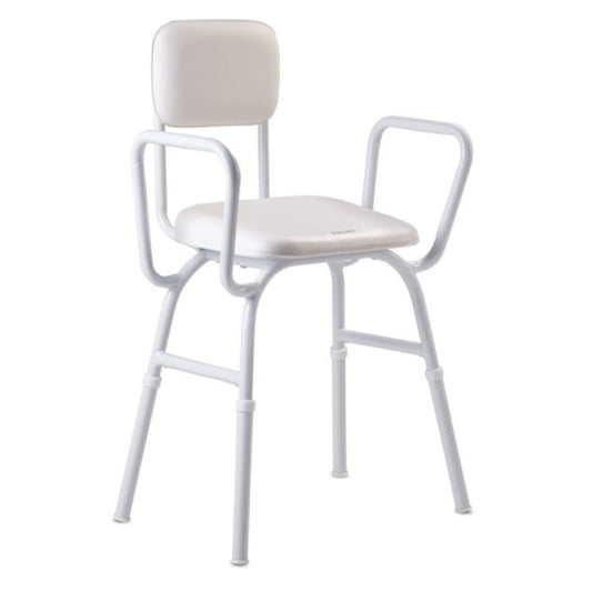 Shower Stool No Arms with armrest and backrest Trugrade