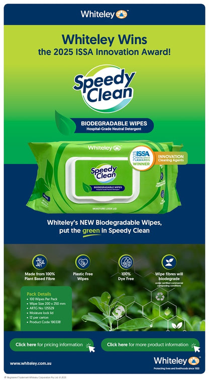 Speedy Clean Biodegradable Wipes