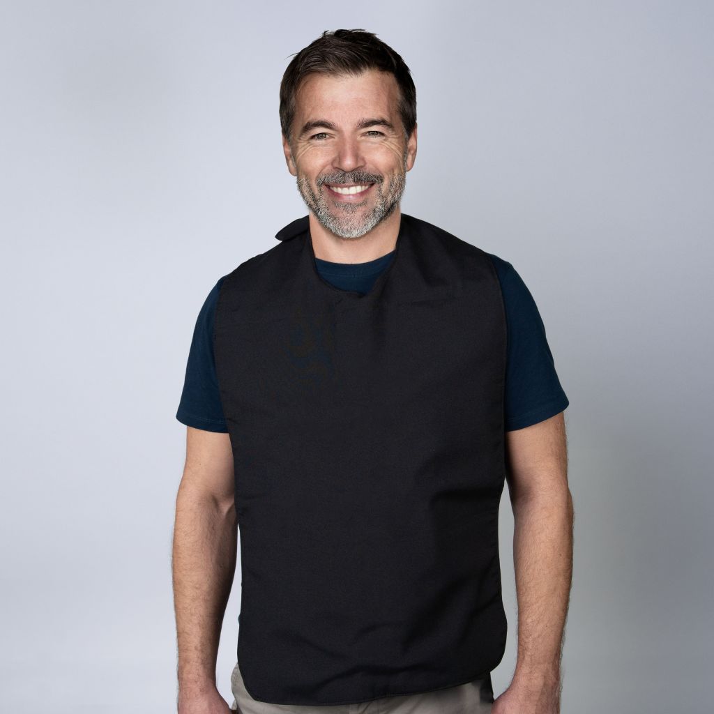 Staydry Clothing Protector Black on Model