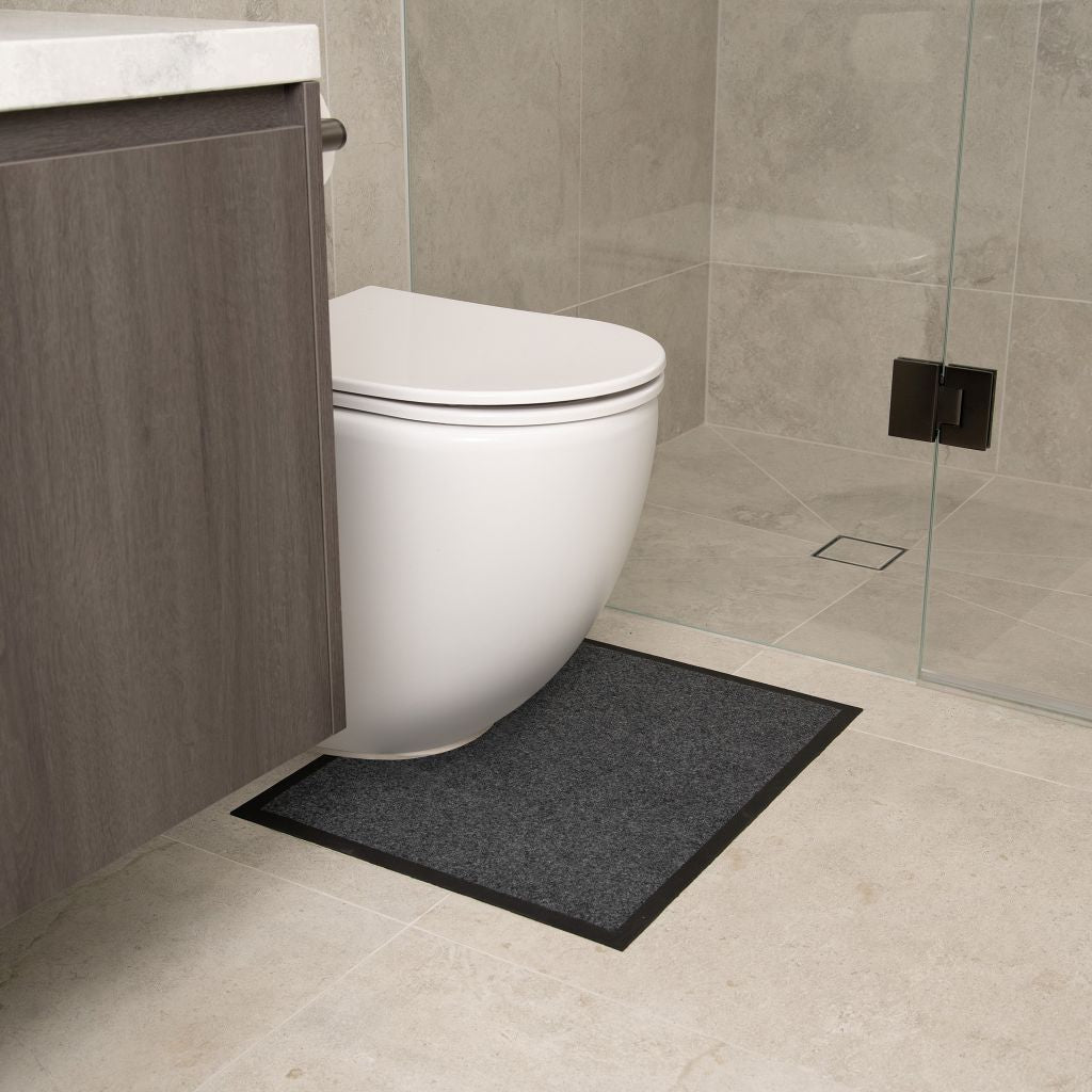 Staydry Low Profile Toilet Mat Charcoal