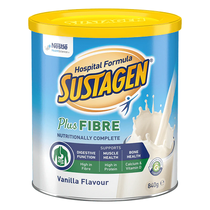 SUSTAGEN Hospital Formula Plus Fibre 840g Flavor Vanilla
