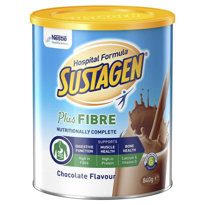 SUSTAGEN Hospital Formula Plus Fibre 840g  Chocolate