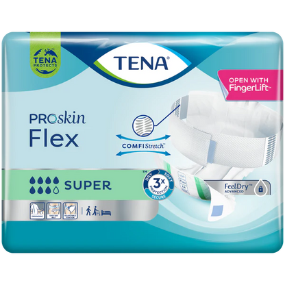 TENA ProSkin Flex Super Size XLarge - 2034ml, 105-153cm (30pkt)