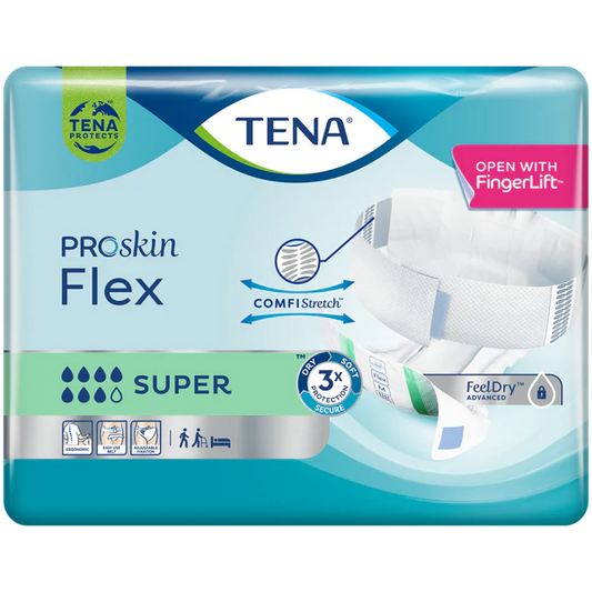 TENA ProSkin Flex Super Size XLarge - 2034ml, 105-153cm (30pkt)