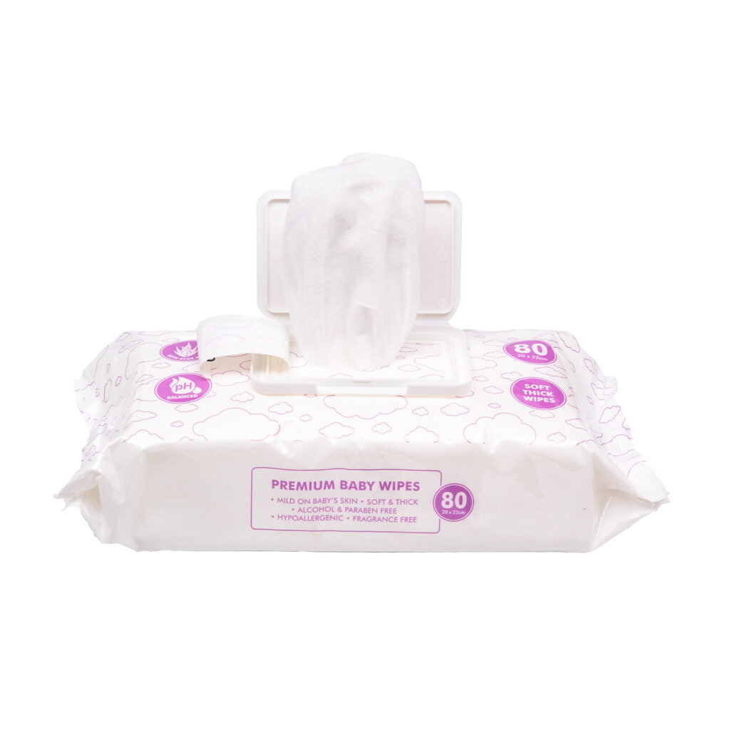 Premium Baby & Personal Hygiene Wipes Size 20 x 22 cm