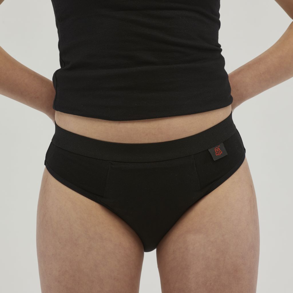 Teen Girl Undies Black Front