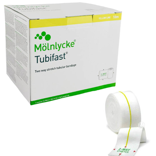 Tubifast 2-Way Stretch Bandage Roll  Blue: Large Limbs - 7.5cm x 10m