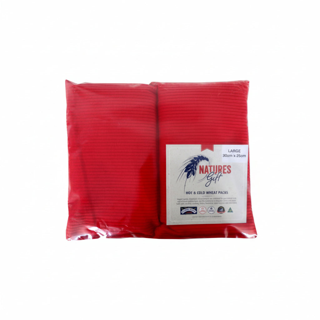 Heat Pack Wheat Corduroy Large size (30cm x 25cm) with corduroy cover.