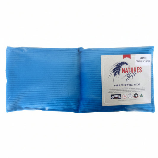 Heat Pack Wheat Corduroy Long size (36cm x 16cm) with corduroy cover.