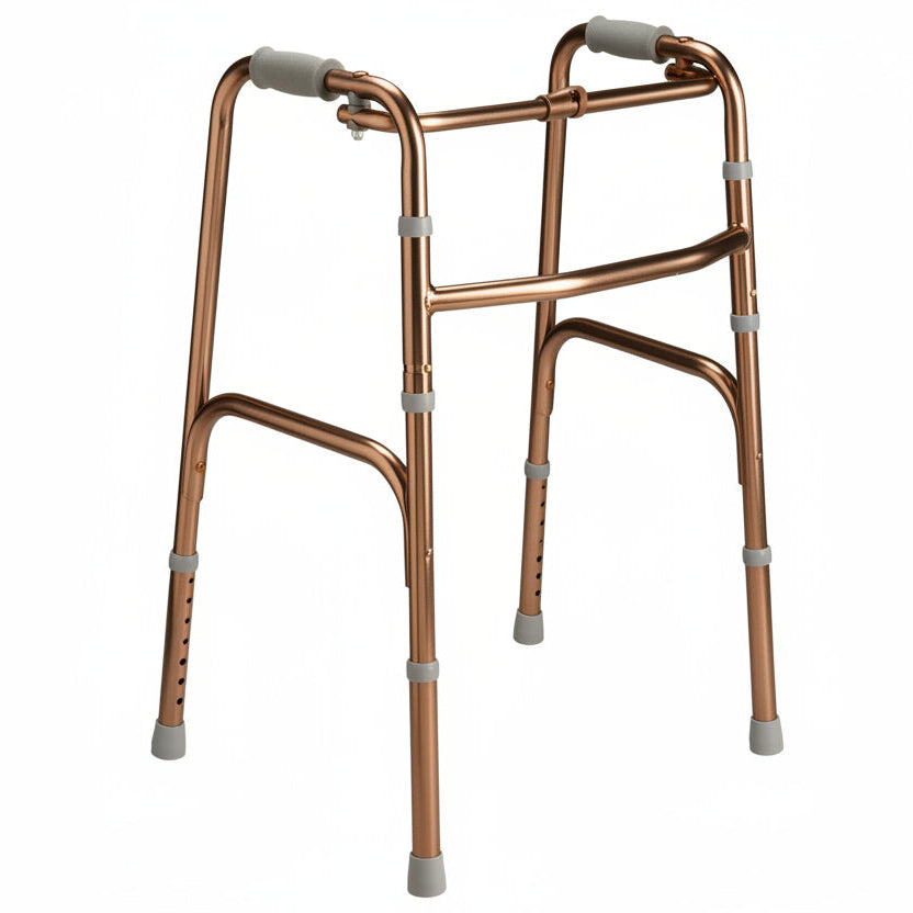 CareQuip Walking Frame Folding Standard Adult Bronze
