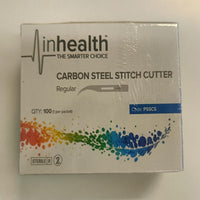 InHealth Carbon Steel Stitch Cutter (Box of 100)