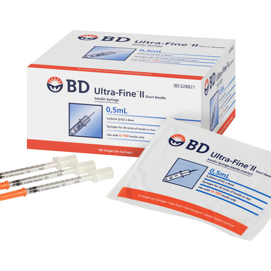 BD Ultra-Fine Insulin Syringe with Needle (100)