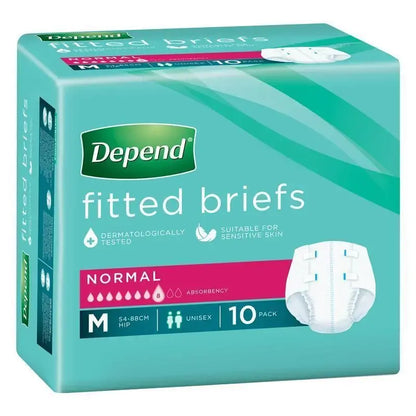 Depend Fitted Briefs Normal