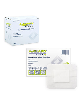 AsGUARD Flex + Non-Woven Sterile Island Dressing