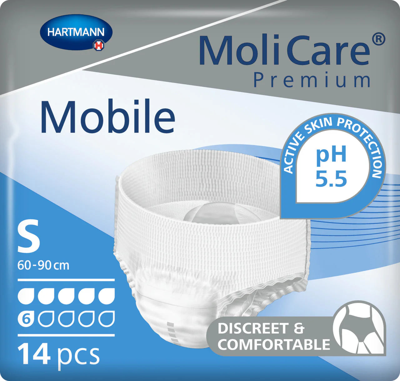 MoliCare Premium Mobile 6 Drop  Large - 1963ml, 100-150cm (14pkt)