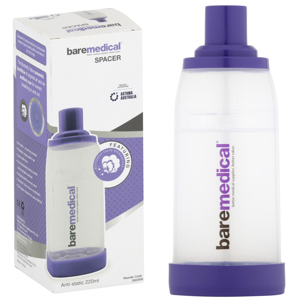 Baremedical E-Chamber Anti-Stat Spacer 220mL
