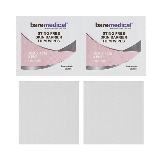 Baremedical Sting Free Barrier Film Wipes - Box of 50
