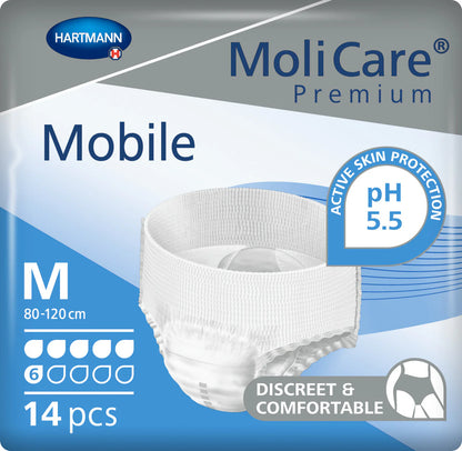 MoliCare Premium Mobile 6 Drop  XLarge - 2140ml, 130 - 170cm (14pkt)